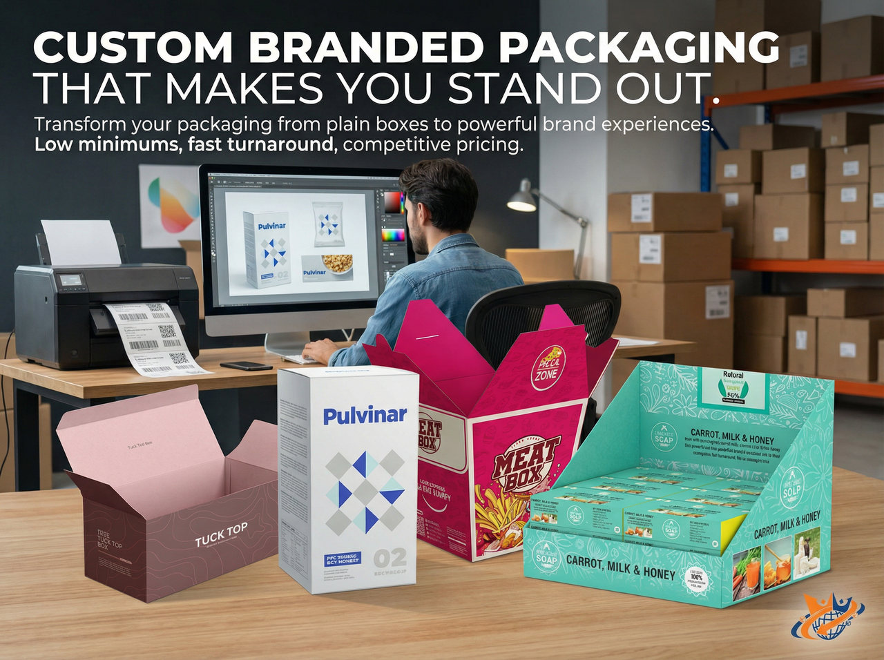 Custom Branded Packaging Examples - Stand out with professional packaging design